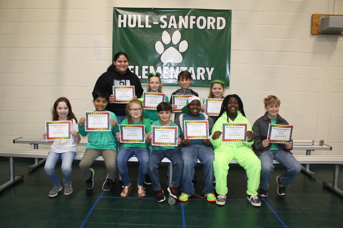 Hull-Sanford Students of the Month (3-5)