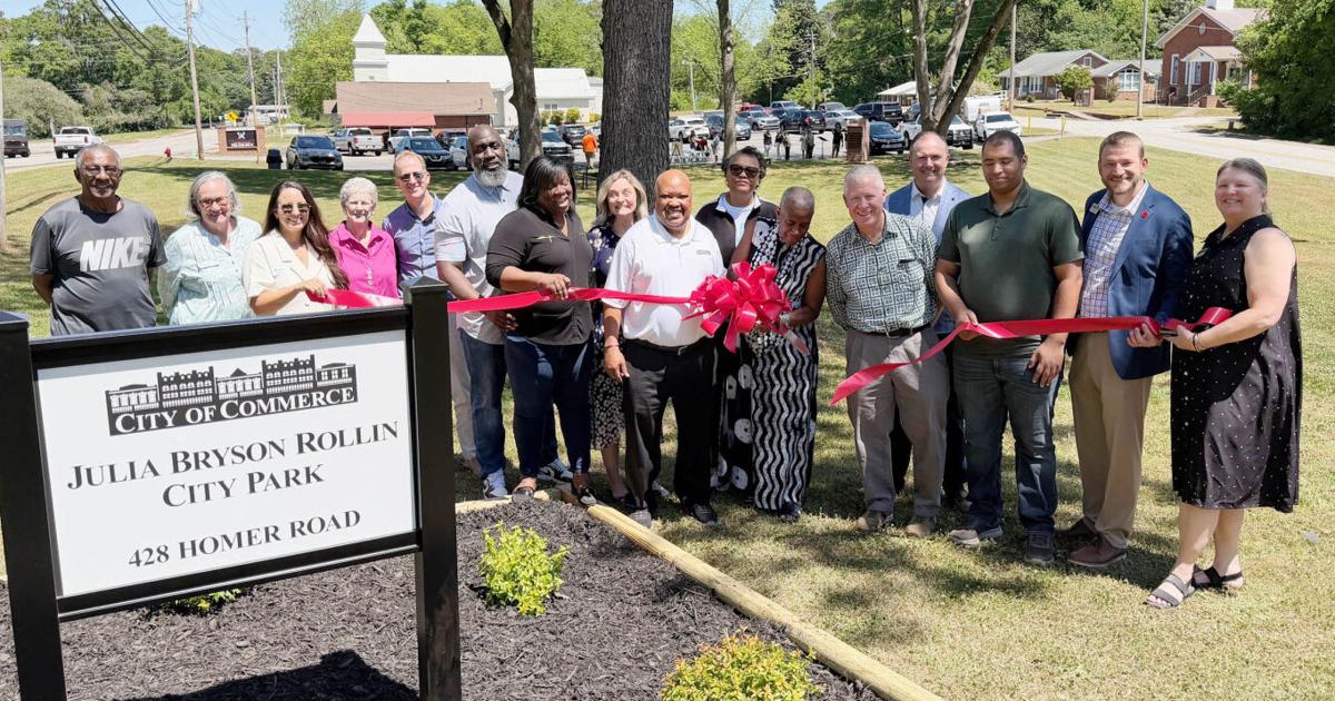 Commerce dedicates new park to former teacher By Mike Buffington mike@mainstreetnews.com Apr 22, 2026 6 mins ago