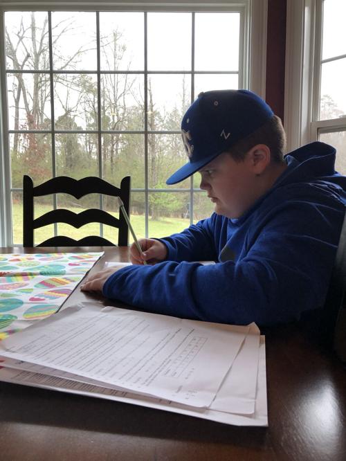 DOING SCHOOL WORK AT HOME