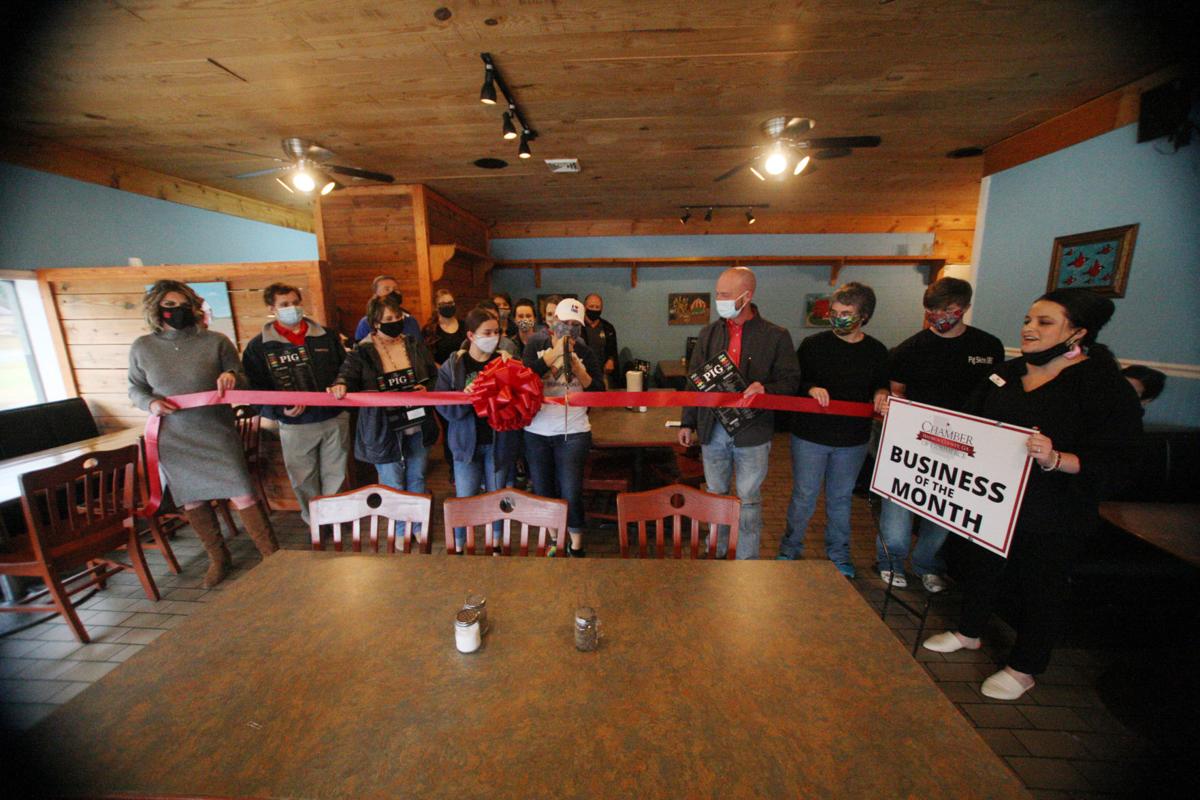 Ribbon cutting held for the PIG; restaurant named 'Business of the Month'