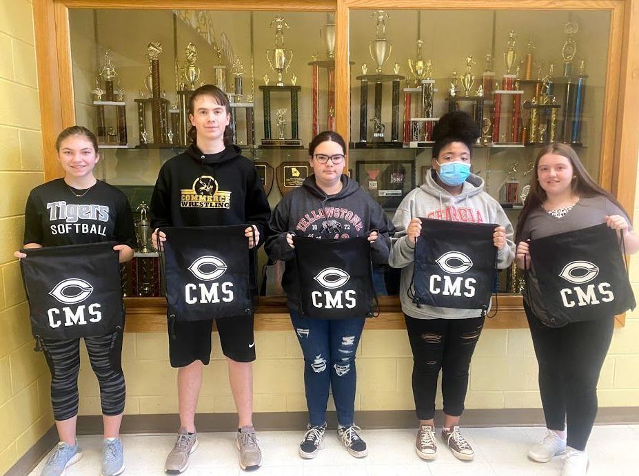 Eighth grade students of the month