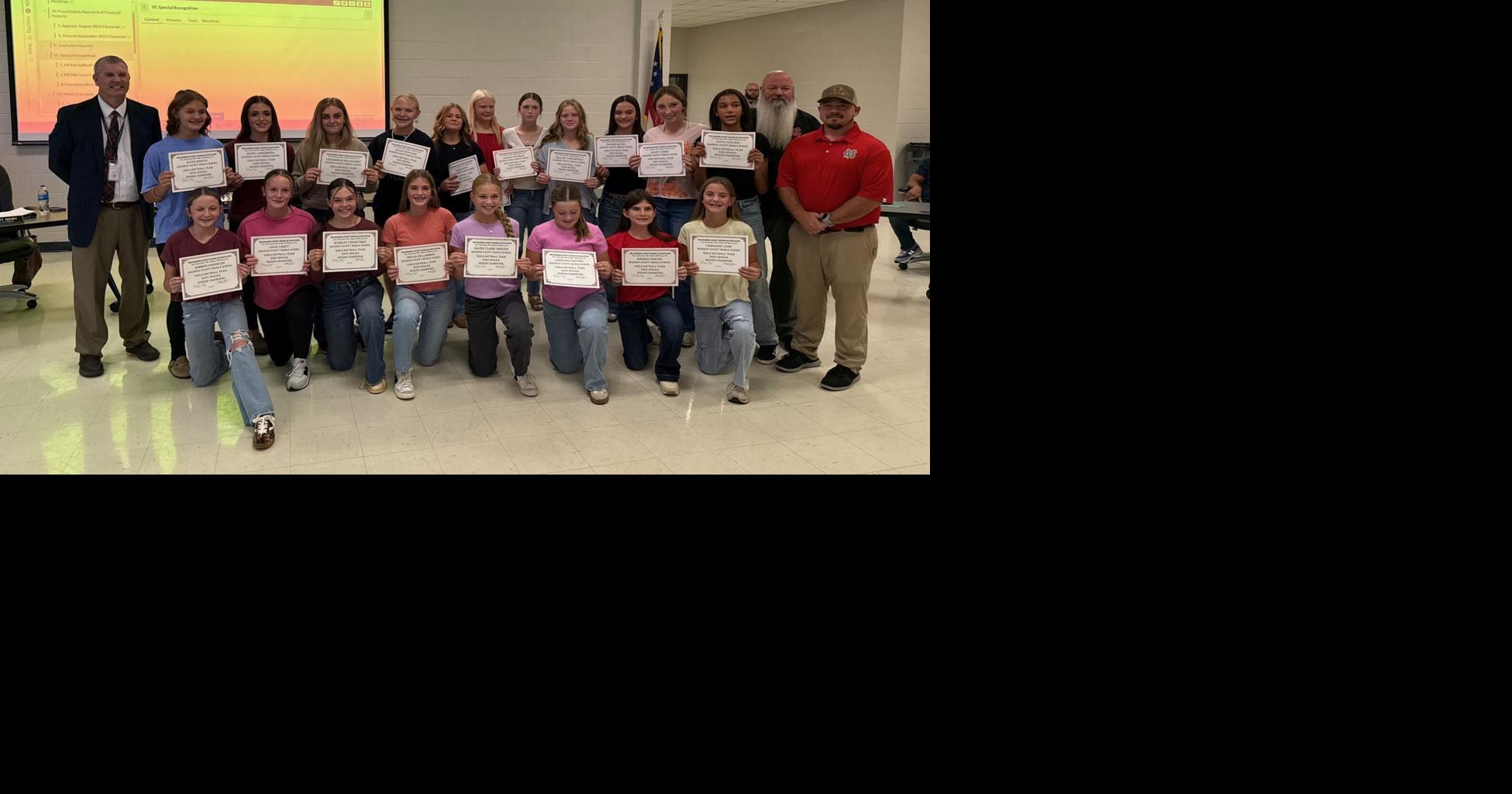 BOE recognizes MCMS softball, cross country teams | News ...