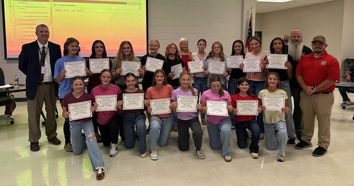 BOE recognizes MCMS softball, cross country teams | News ...