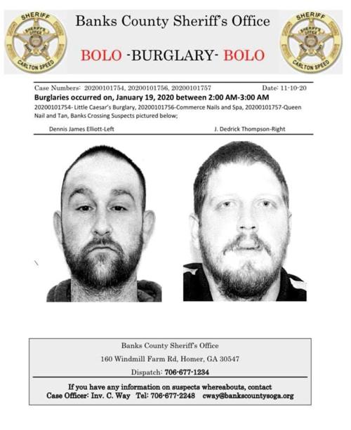 SHERIFF’S OFFICE ISSUES BOLO