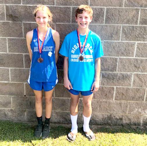 Jr. Lion and Lady Lion Cross Country Medalist pic.