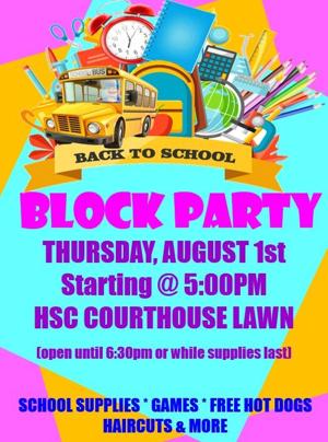 Save the Date for annual Back-to-School Block Party