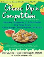 1st Annual ASU Three Rivers Cheese Dip'n Competition set Saturday September 17