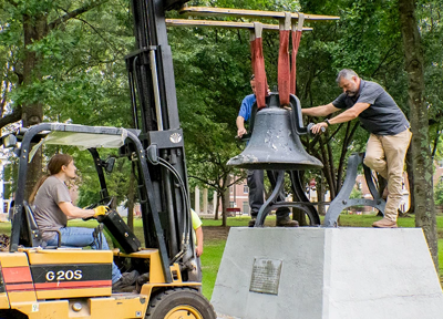 Henderson’s historic bell removed for restoration | Photos & Videos ...