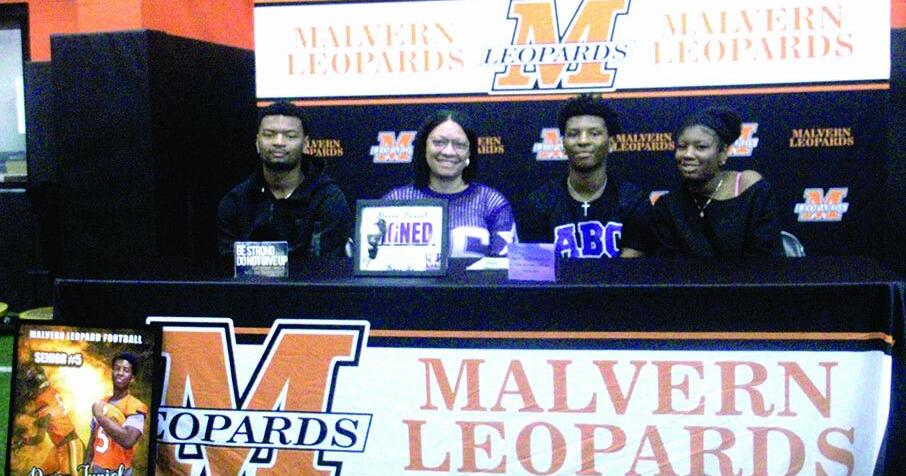 Carrying on the Legacy: Malvern’s Devon Juniel signs NLI to play collegiate football at Arkansas Baptist College, becoming a Buffaloes