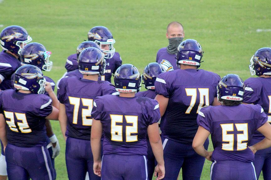 Poyen Indians football with Coach Vick Barrett Sports malvern