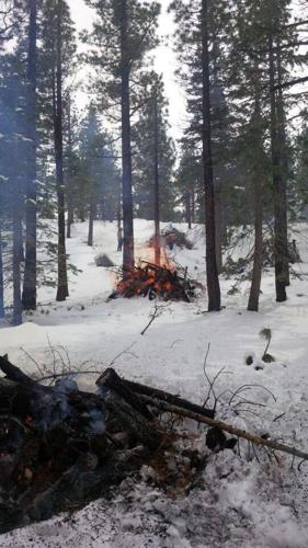 pile burns photo lakes basin