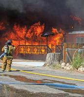 Bishop Fire Destroys Nine Homes, Injures Two