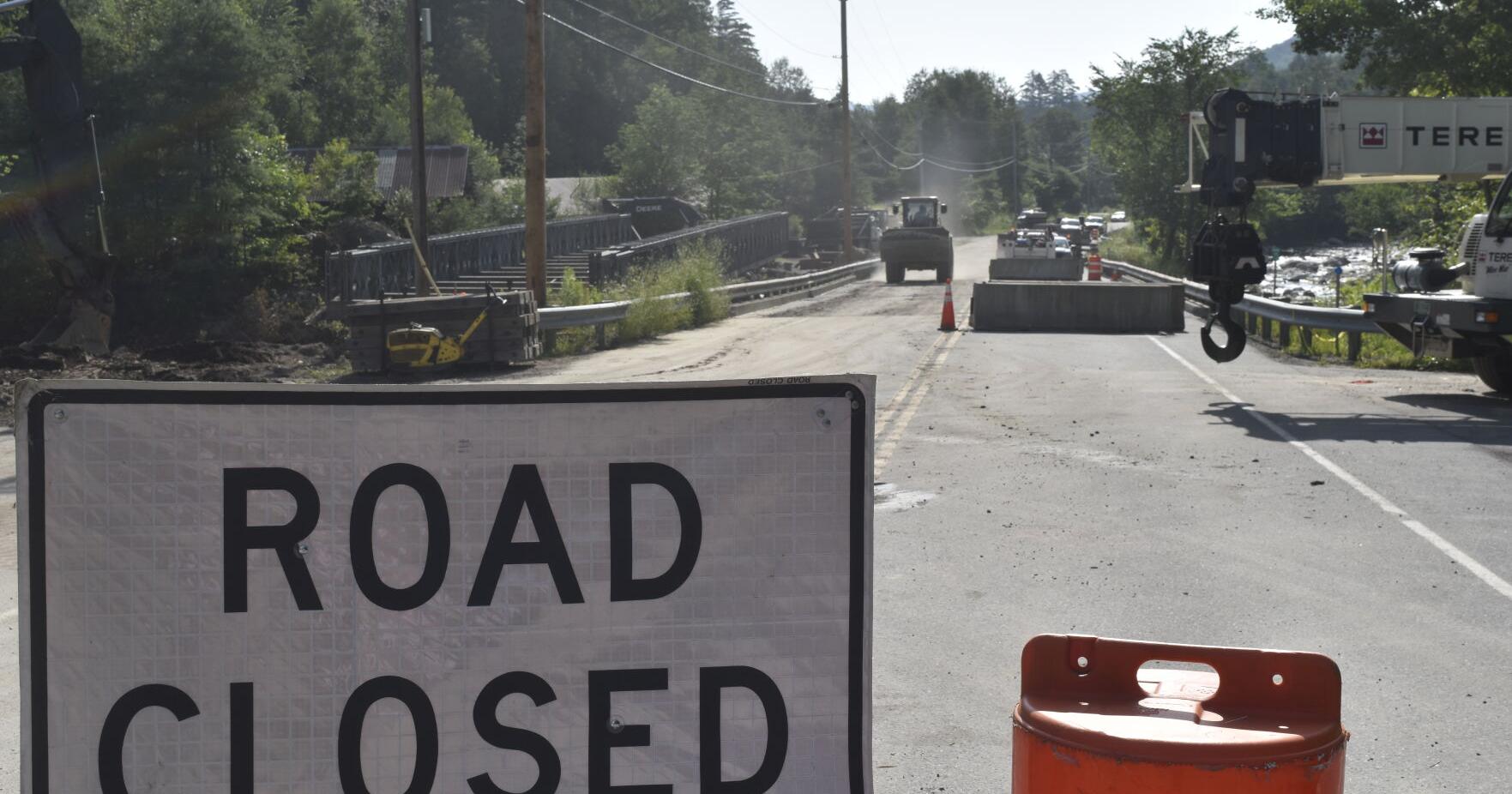 Temporary bridge being built over Winhall River while Route 30 remains closed - Vimarsana News