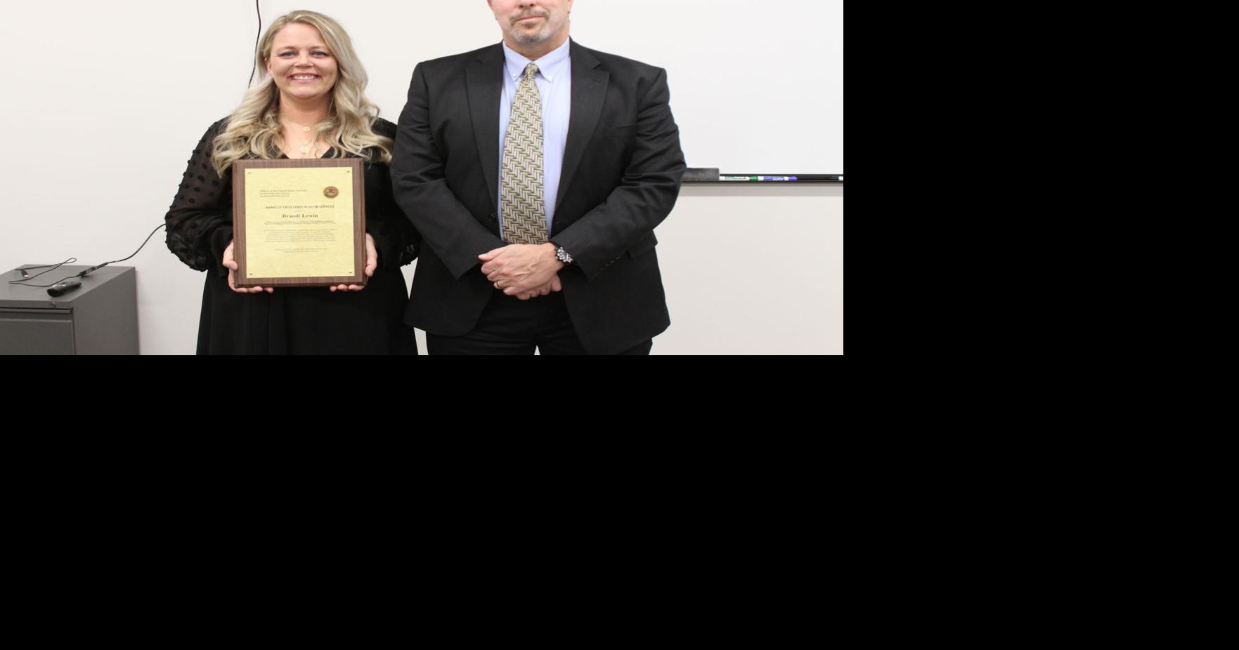 Lewin honored for victim services work | News | manchesterpress.com