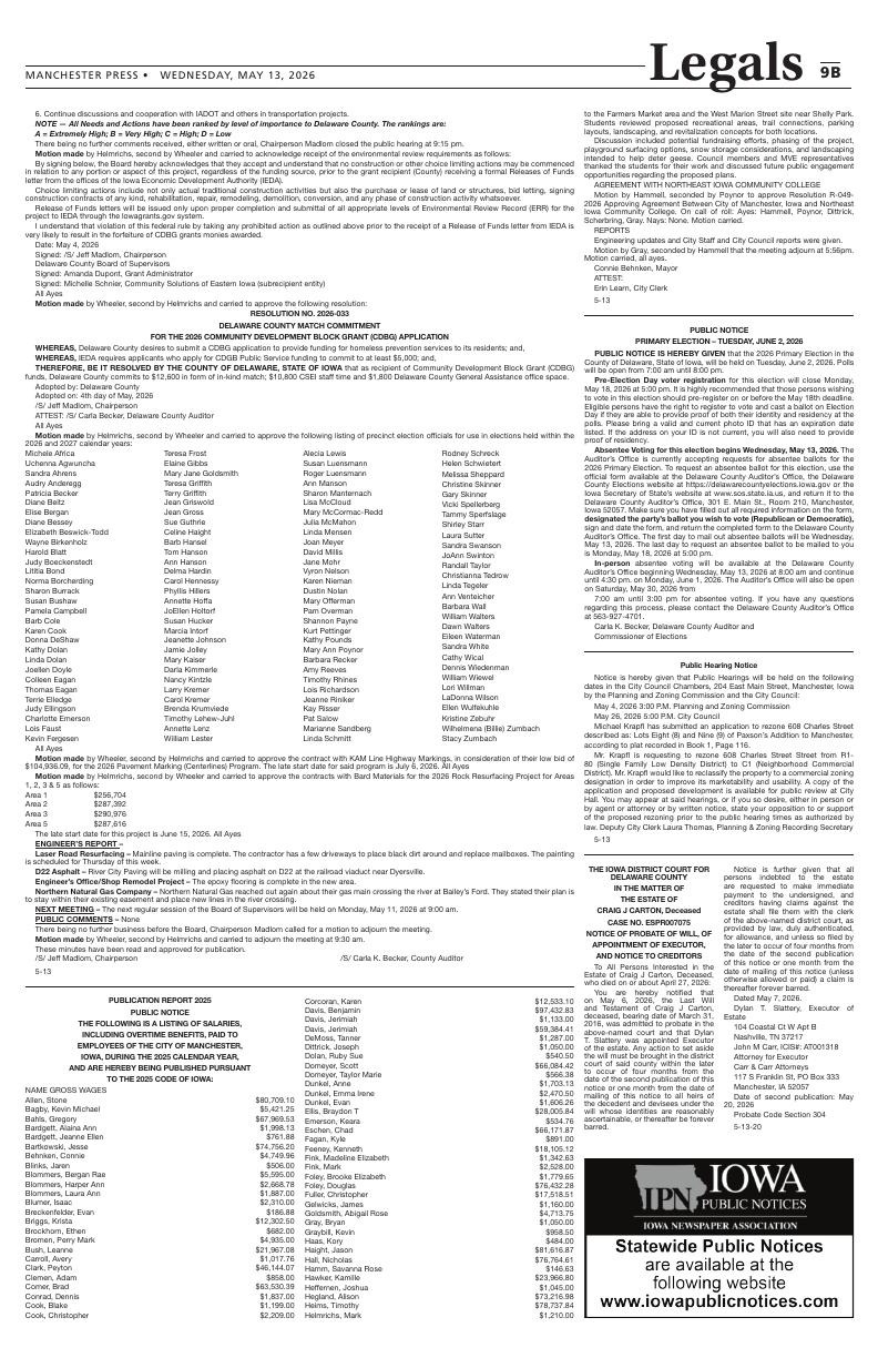 Page B-009 | e-Edition | manchesterpress.com