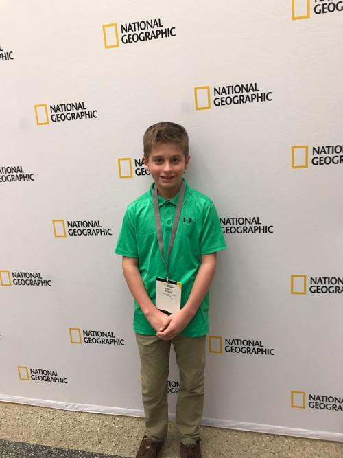 CSES fifth grader competes at state GeoBee