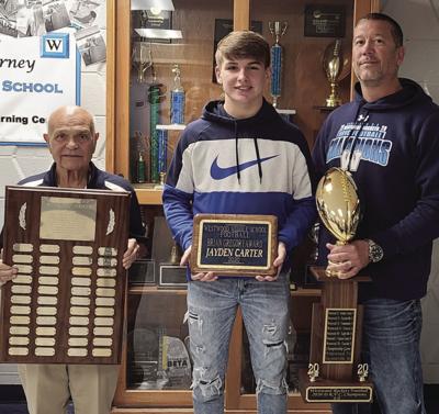Jayden Carter honored at Westwood Banquet