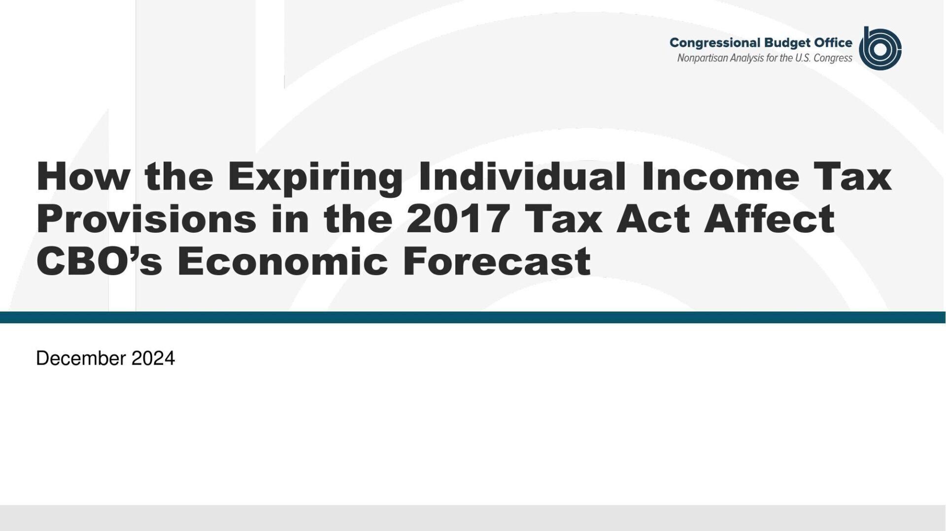 CBO Finds Extending 2017 Tax Cuts Won't Pay For Itself | National News ...