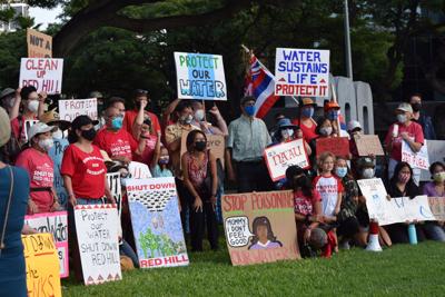 Red Hill petroleum leak sparks protest