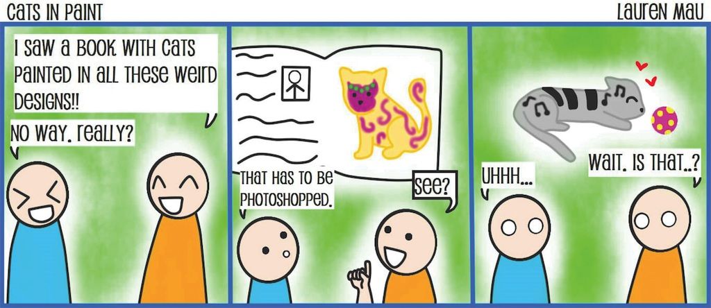 Cats in paint