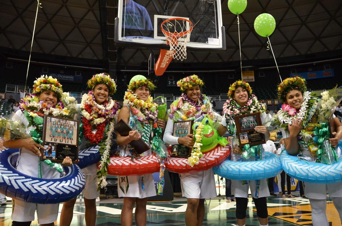 Rainbow Wahine Basketball Wins On Senior Night Over Cal Poly 68