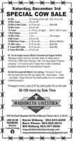 Maq Livestock Special Cow Sale