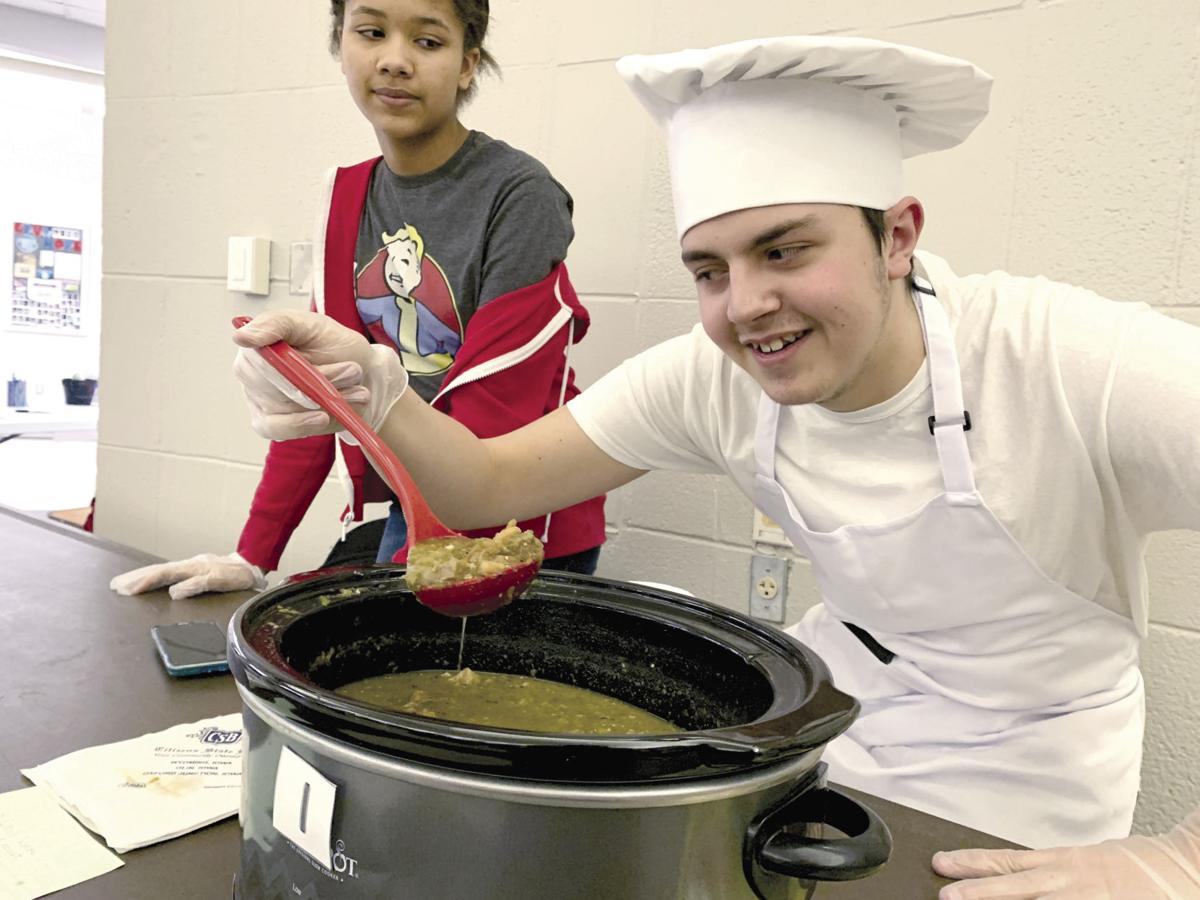 Karter Yarolim ladles a sample