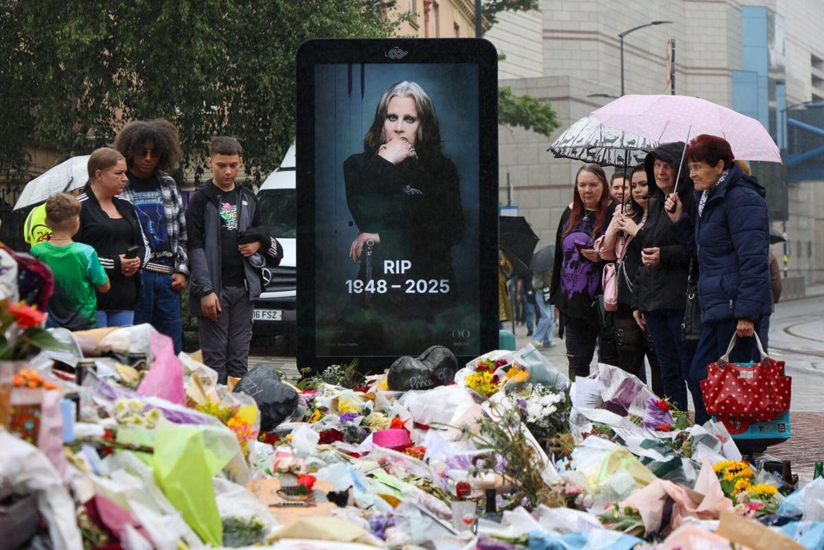 Fans pay tribute to rock legend Ozzy Osbourne ahead of funeral | News |  maqnews.com