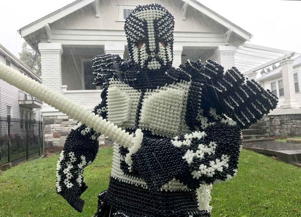 Meet The Bead Man: He makes football jerseys and suits of armor from throws