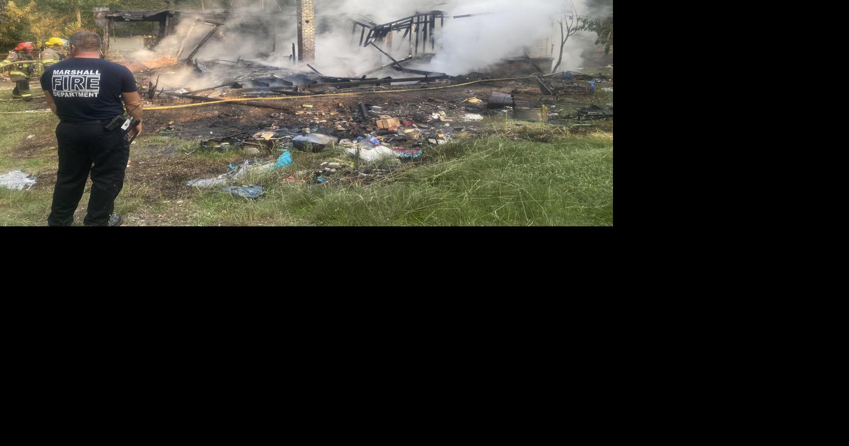 Structure fire burns property on Hanson Street in Marshall News