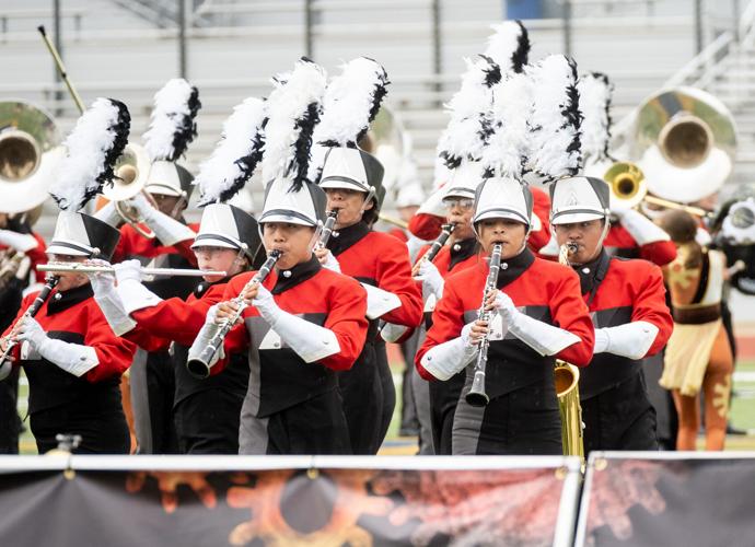 PHOTOS Marshall High School band competes at UIL region marching