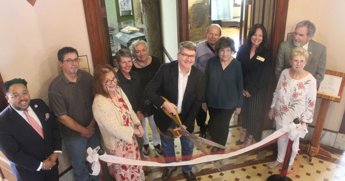 Harrison County Historical Museum celebrates exhibit renovations with ribbon...