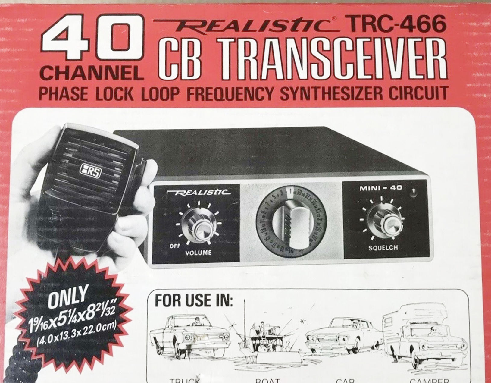 Realistic TRC 466 online 40 channel CB Transceiver