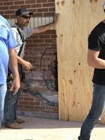 Driver crashes into new Marshall ISD school building
