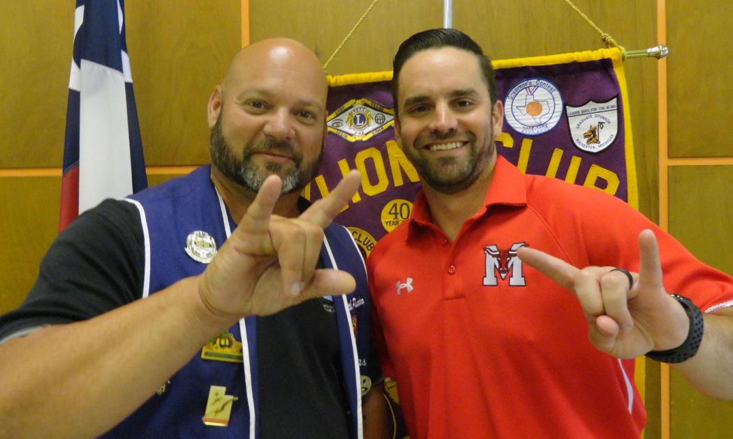 Marshall Lions Club Meets Marshall Isd Head Football Coach