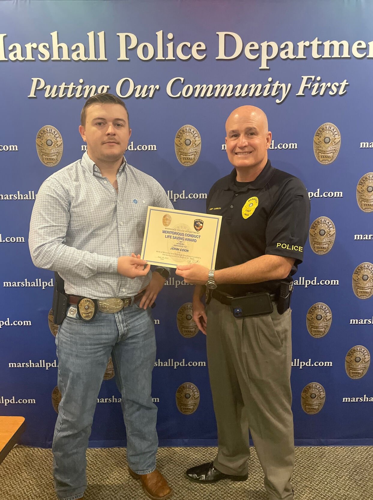 Marshall Police Officer Recognized For Life-saving Efforts | News ...