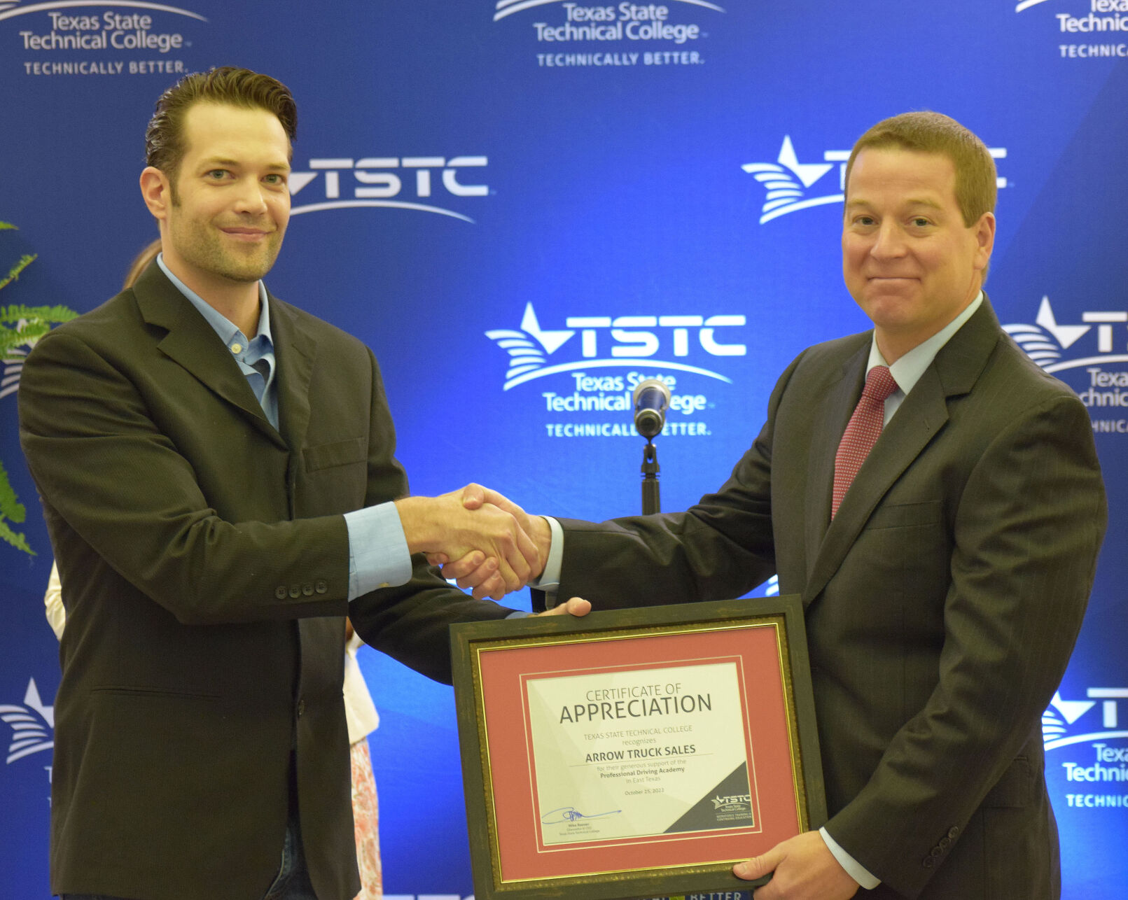 TSTC Professional Driving Academy Celebrates Partnership With Arrow ...