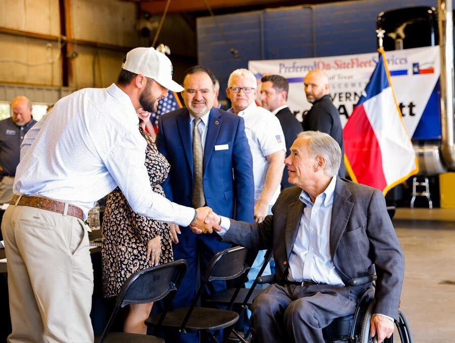 During East Texas stop, Abbott says he wants $13B property tax cut Election 2020 marshallnewsmessenger picture