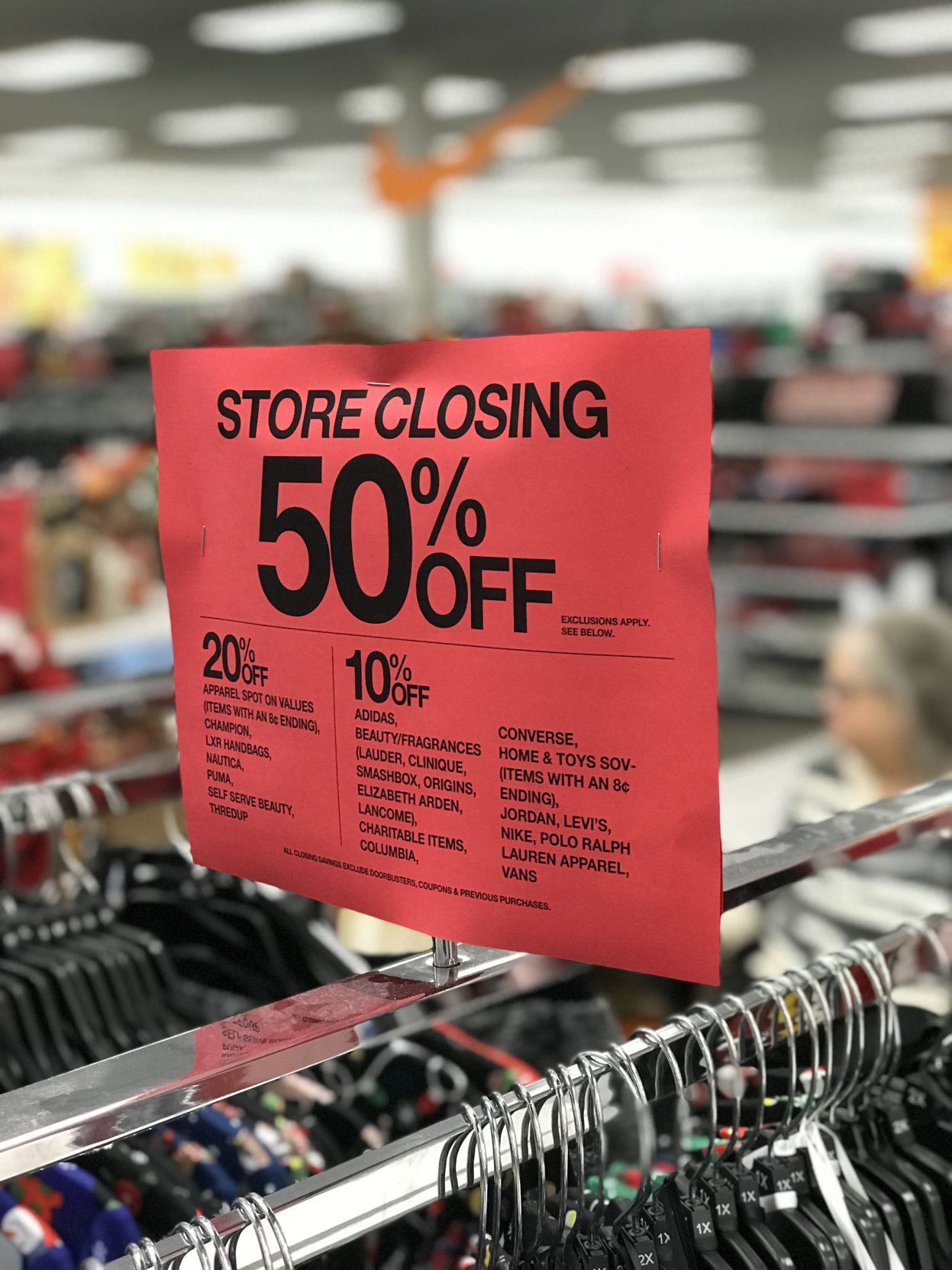 STAGE store closing deals 