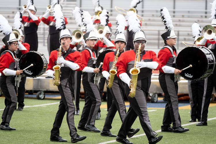 PHOTOS Marshall High School band competes at UIL region marching