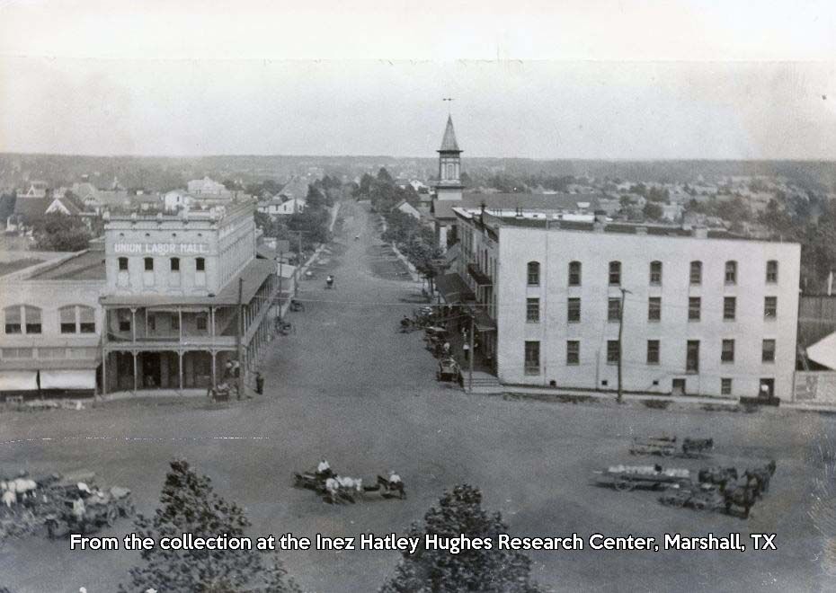 Looking east on Houston from the Courthouse, ca. 1900..jpg