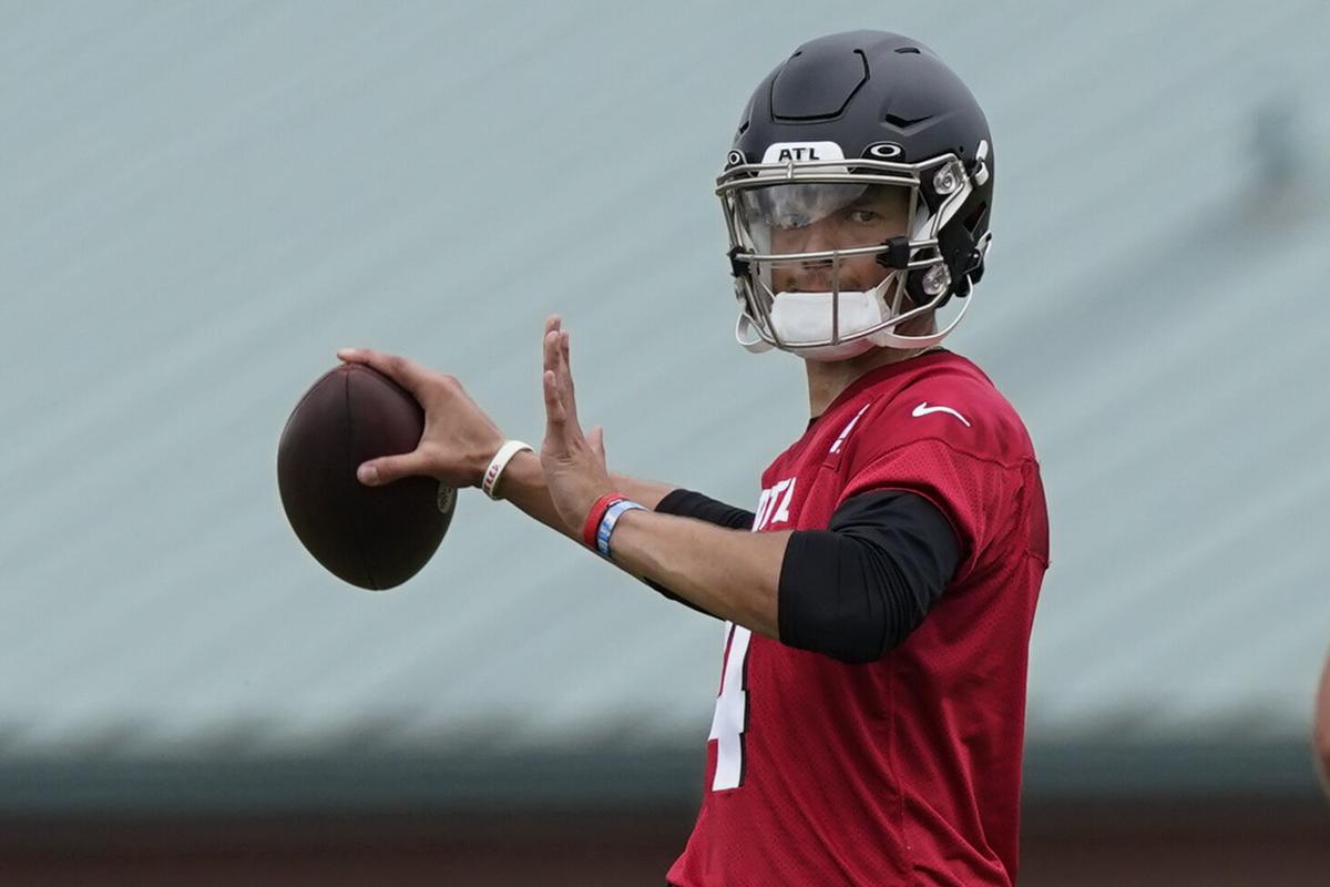 Falcons QB Ridder early to rise — and lead — at rookie camp