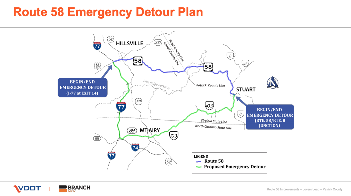 VDOT ready to begin U.S. 58 expansion over Lovers Leap Mountain