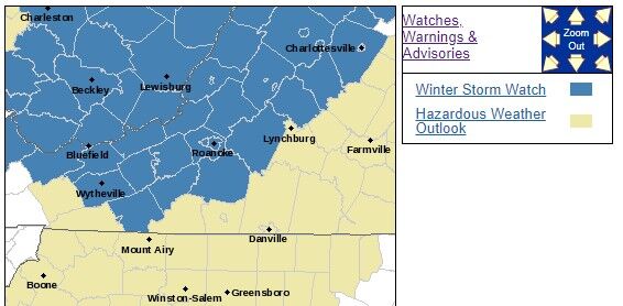 Martinsville area could expect mixed bag of snow, sleet, freezing rain ...