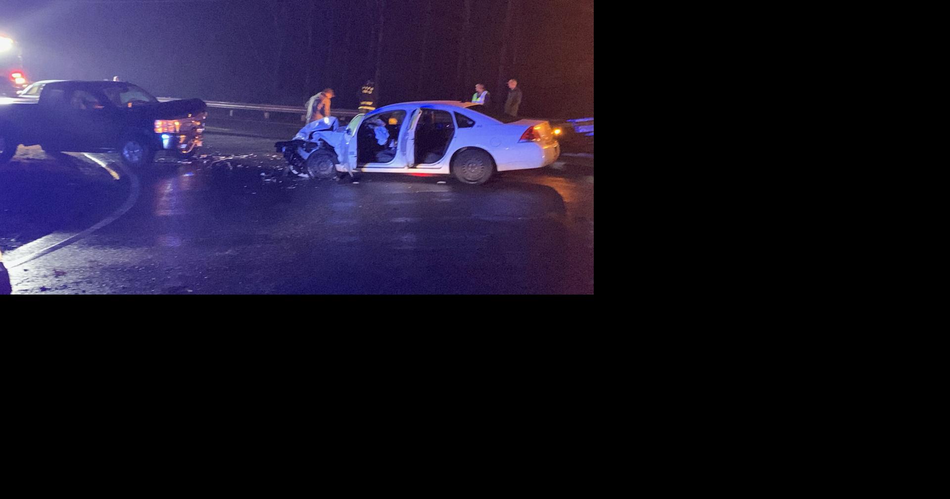 Head-on collision sends one person to the hospital