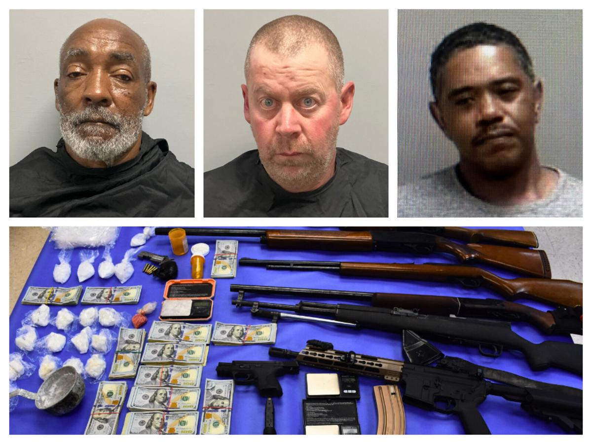 Three arrested, drugs and firearms seized in narcotics raid