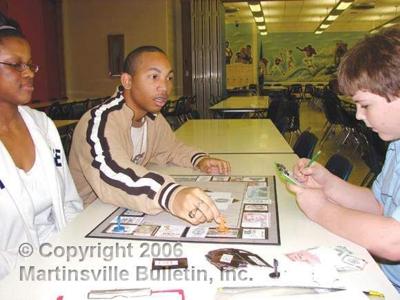 Fifth graders bring fun and games to Martinsville High School seniors