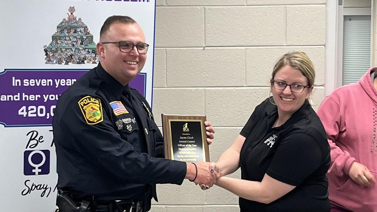 Clark named SPCA's officer of the year
