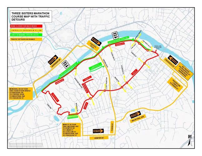Motorists warned of closures for marathon
