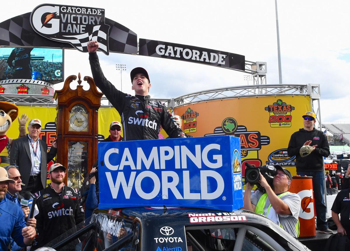 Gragson wins first 'Granddaddy Watch’ in Texas Roadhouse 200